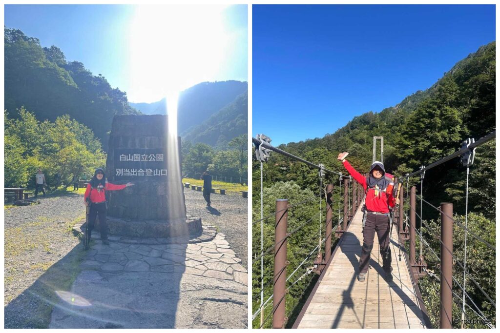 松任駅から登山バスで市ノ瀬/市ノ瀬からシャトルバスで別当出会に向かいました◯ 暑さにめげながらスタート!